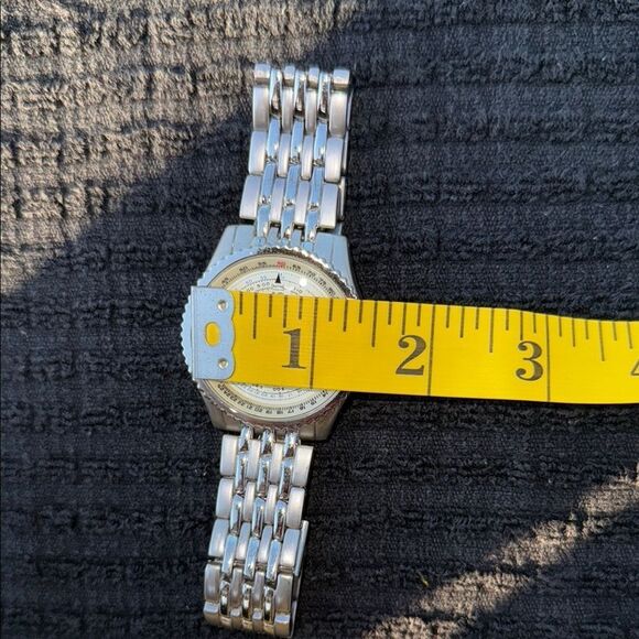 Vellaccio Silver Gold Watch Blue Accents - Picture 6 of 6